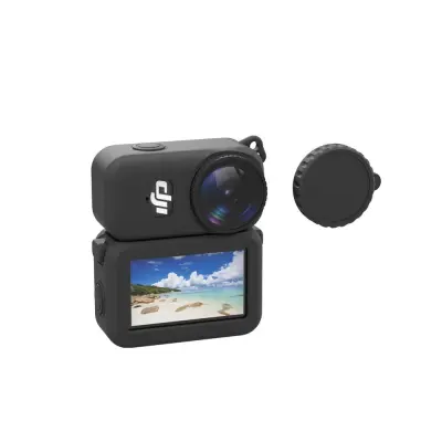 Združljivo ohišje iz silikona za DJI Osmo Nano Action Camera - odporen na padec, odporen na prah Black