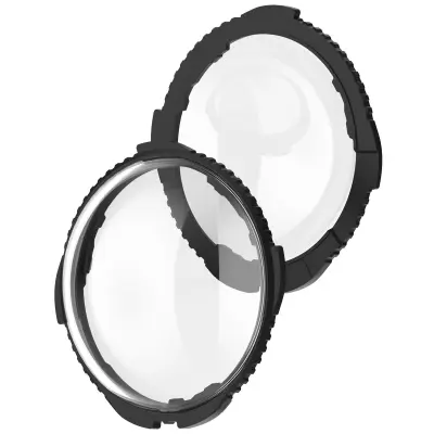 Združljivo z Insta360 X5 Zaščitno steklo objektiva (optično steklo) Black