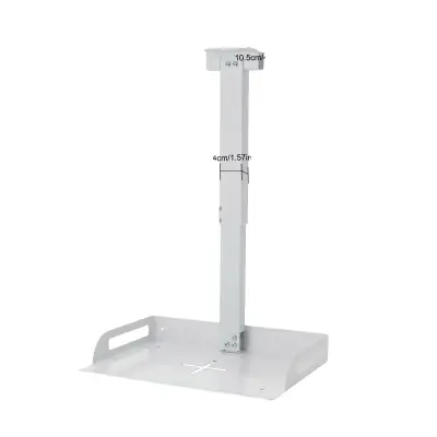 Nosilec projektorja, trdna konstrukcija, nastavljiva višina, BELA