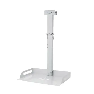 Nosilec za projektor, nastavljiva višina, varna namestitev, BELA