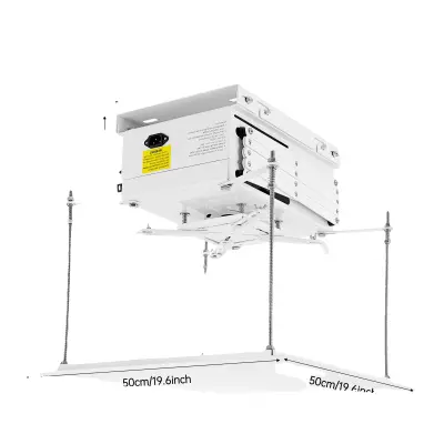 Nosilec projektorja, nastavljiv, proti vibracijam, BELA