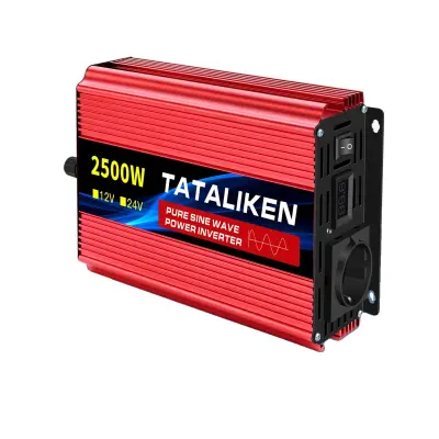 Inverter čistih sinusnih valov, 2500W, 12V do 220V, EU vtičnica, 12V2500W 50HZ EU
