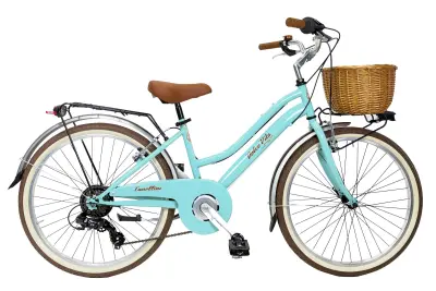 Otroško kolo Dolce Vita Junior tiffany s košaro