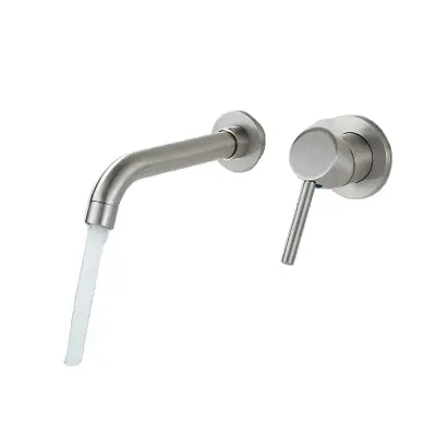 Kopalniška pipa, zasnova za montažo na steno, 360-stopinjska rotacija, brušen nikelj 21