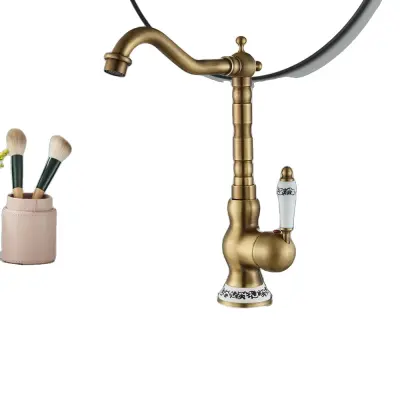 Bazen pipa, starinski medeninasti zaključek, enoročna uporaba, visok A