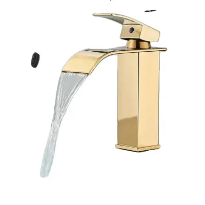 Kopalniška pipa, enoročna zasnova, mešalnik tople in hladne vode, Golden-S