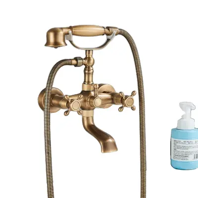 Kopalniška pipa, brušena površina, dvojna kontrola, starinski medenina B