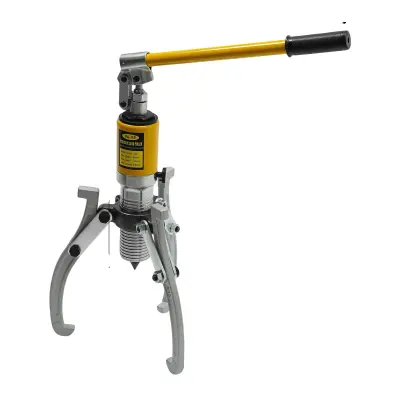 15T Hidravlični izvlečni stroj za kolesne puše, prilagodljiv doseg, trdna konstrukcija, Rumena