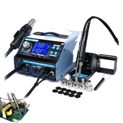 Postaja za ponovno delo s toplim zrakom, 780W moč, LCD zaslon, temperaturni razpon 100-480°C