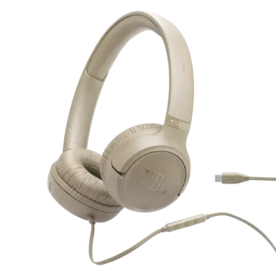 Slušalke JBL TUNE530, USB-C, bež