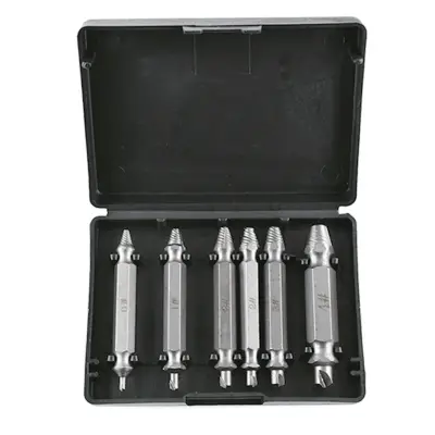 6-delni komplet izvijačev z dvojno glavo [0#-4#] - Komplet za odstranjevanje vijakov iz srebrnega ogljikovega jekla
