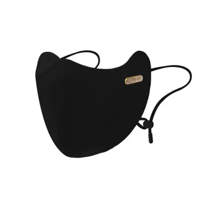 Dvostranska flis topla maska za obraz - lahka in zračna zimska zaščita Black