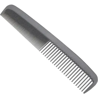 Frizerski glavnik za striženje las, črn, 17,5 x 2,5 cm, profesionalni pripomoček za natančno oblikovanje pričesk