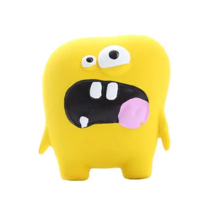 Simpatična pošastna igrača za pse - rumena