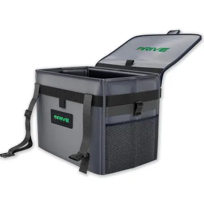 Avtomobilski koš za smeti XL 15L, vodoodporen, s priloženimi vrečkami, črn – praktičen pripomoček za čistočo v vozilu