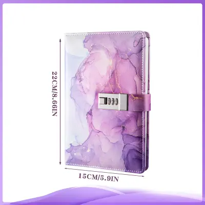 Zapisnik z UV-ključavnico - Zapisnik z geslom A5 Purple