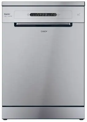 Poškodovan - Pomivalni stroj CANDY CF 3E7L0S WiFi, BT, prostostoječ, srebrna barva