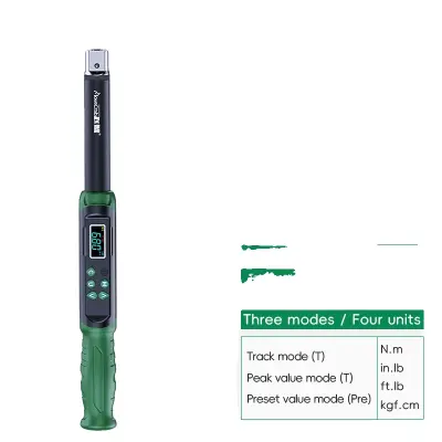 Momentni ključ, zamenljive glave, visoka natančnost merjenja, 6.8-135N.m