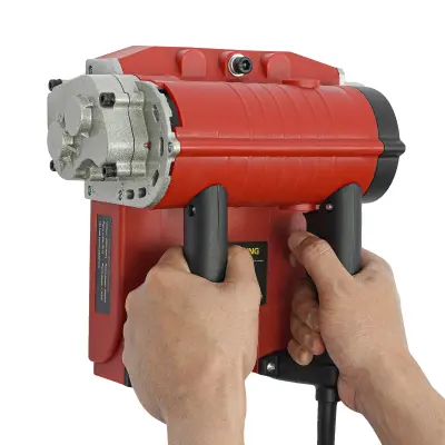 Električni stenski planer, 4580W moč, 15cm širina planiranja, 3500RPM hitrost, rdeča