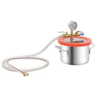 vidaXL Vakuumska komora nerjaveče jeklo 3,7 L