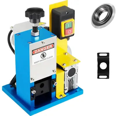 Električni striper kablov, obseg žice 0.05" - 1", hitrost striženja 60 ft/min, indukcijski motor, Z rezilom