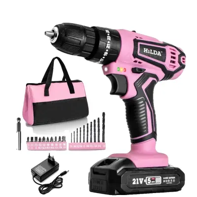 Brezžični vrtalnik, dva hitrostna načina, 25+1 navor, max 10mm premer vrtanja, PLAB206