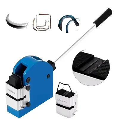 Ročna strojna naprava za krčenje/raztezanje kovin, 3-palčni majhen radij, trdna konstrukcija iz litega železa, enostavna za uporabo