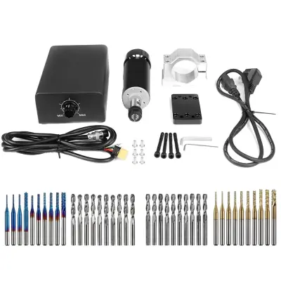 CNC motorni komplet, 500W moč, regulator hitrosti, ER11 sveder, frezarski komplet, EU