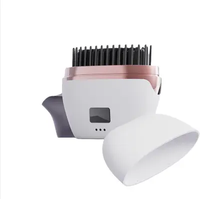 Prenosna brezžična krtača za ravnanje las White