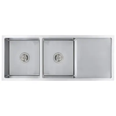 vidaXL Ročno izdelano kuhinjsko pomivalno korito nerjaveče jeklo