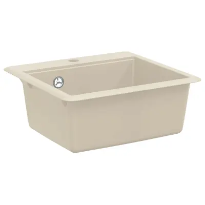 vidaXL Umivalnica Bež 470 x 440 mm Granit