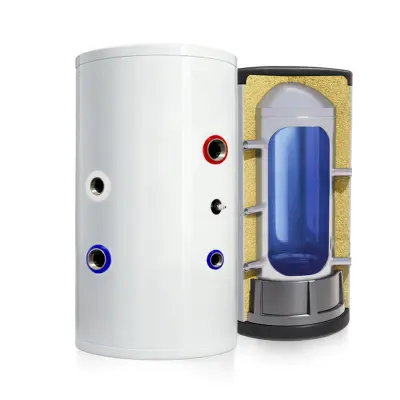 Rezervoar 50-litrski iz nerjavečega jekla za centralno ogrevanje, kotle in peči