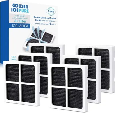 Zračni filtri za hladilnik in čistilec zraka, komplet 6 kosov, aktivno oglje za LG LT120F in Kenmore, premer 210 mm