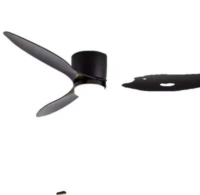 Moderen DC stropni ventilator, daljinski upravljalnik, LED svetlobni vir, črn, 42inch(105cm)