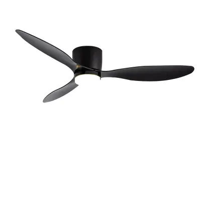 Moderen LED stropni ventilator, udobje daljinskega upravljalnika, nastavljiva osvetlitev, črna, 52inch(132cm)