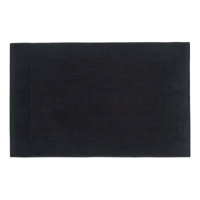 Homescapes kopalniška preproga enobarvna 100% bombaž turc črna