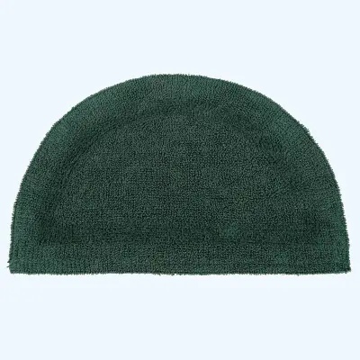 Homescapes kopalniška preproga demi-lune iz bombaža, 50 x 80 cm - zelena mousse