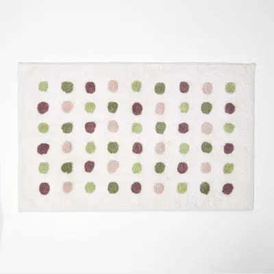 Homescapes kopalniška preproga multicolore pois, 50 x 80 c