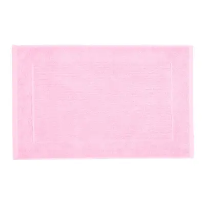 Homescapes kopalniška preproga enobarvna 100% bombaž turc rožnata