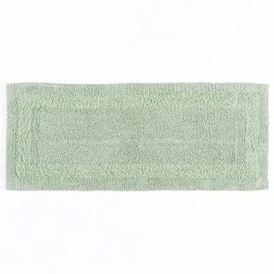 Homescapes kopalniška preproga long iz bombaža, 40 x 100 cm - žajbljevo zelena