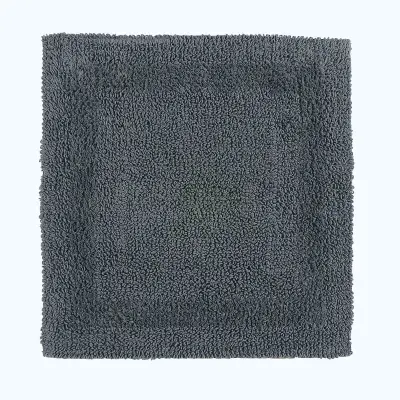 Homescapes preproga de douche iz bombaža, 50 x 50 cm - siva