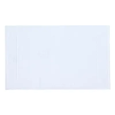 Homescapes kopalniška preproga enobarvna 100% bombaž turc bela