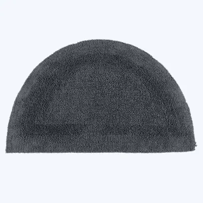 Homescapes kopalniška preproga demi-lune iz bombaža, 50 x 80 cm - siva