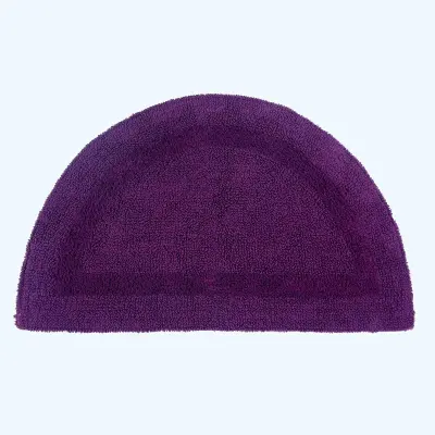 Homescapes kopalniška preproga demi-lune iz bombaža, 50 x 80 cm - slivova