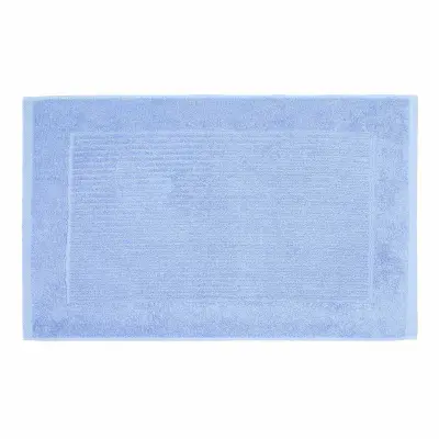 Homescapes kopalniška preproga enobarvna 100% bombaž turc modra ciel