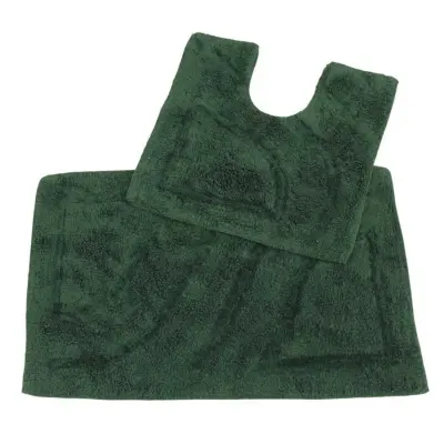 Homescapes kopalniška preproga haut de gamme 2 pièces zelena bouteill