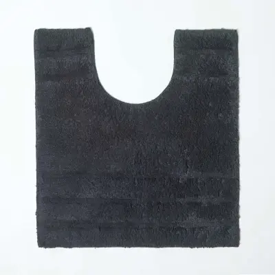 Homescapes kopalniška preproga spa ultra doux & contour wc črna