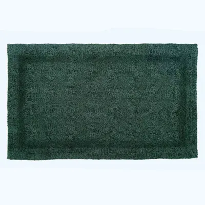 Homescapes grand kopalniška preproga iz bombaža, 70 x 120 cm - zelena mousse