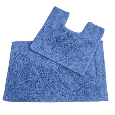 Homescapes kopalniška preproga haut de gamme 2 pièces modra de cobal