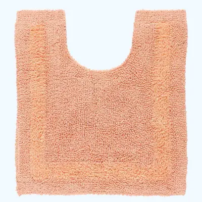 Homescapes preproga contour wc iz bombaža, 50 x 55 cm - pêch